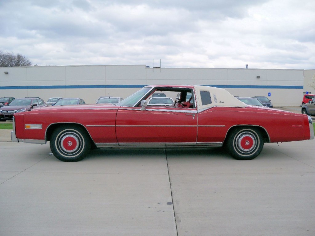 Red 1978 Cadillac Eldorado Side at Ohio Valley Goodwill