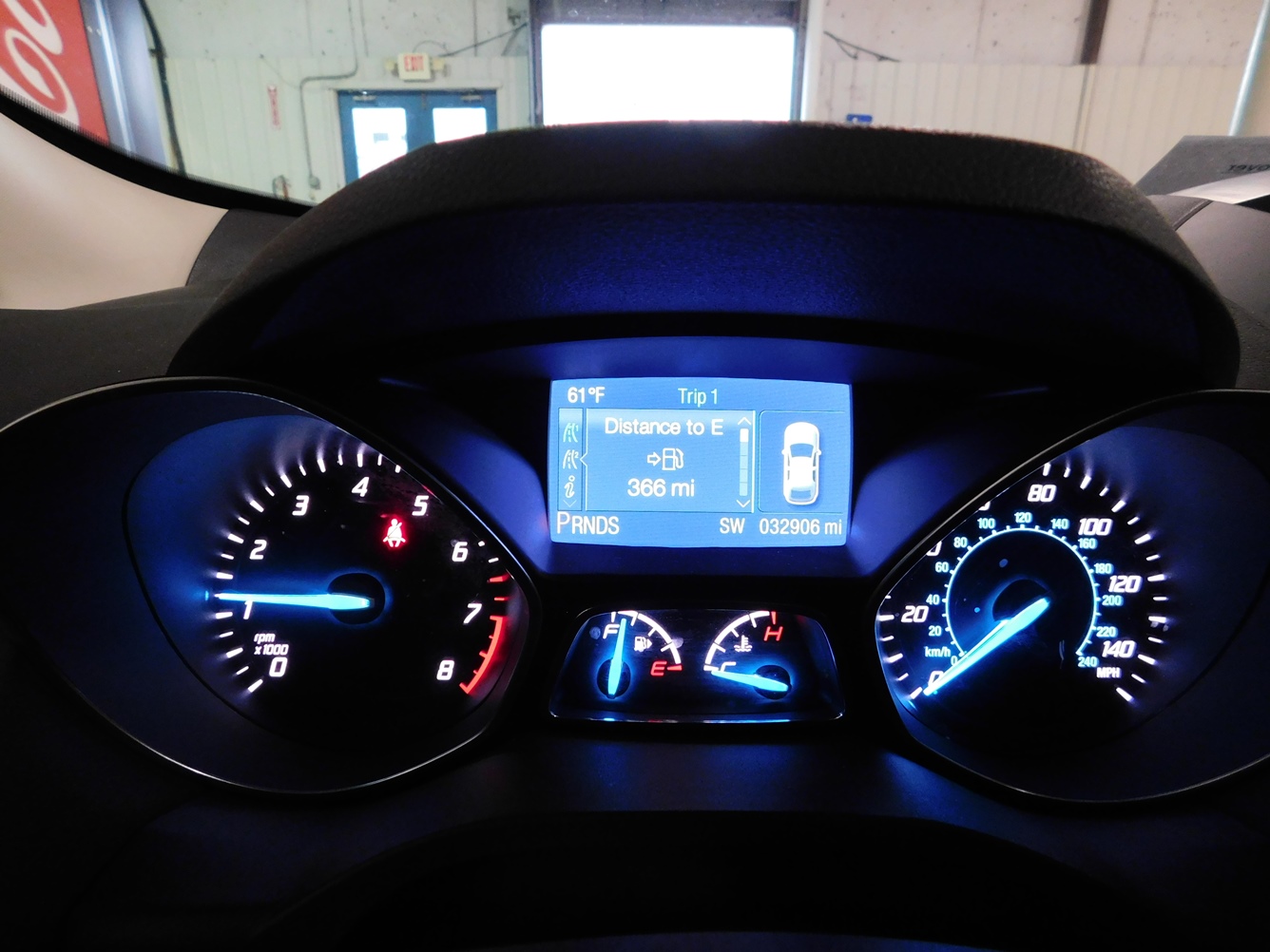 Dashboard of 2014 Ford Escape SUV Featured at Goodwill Auto Auction